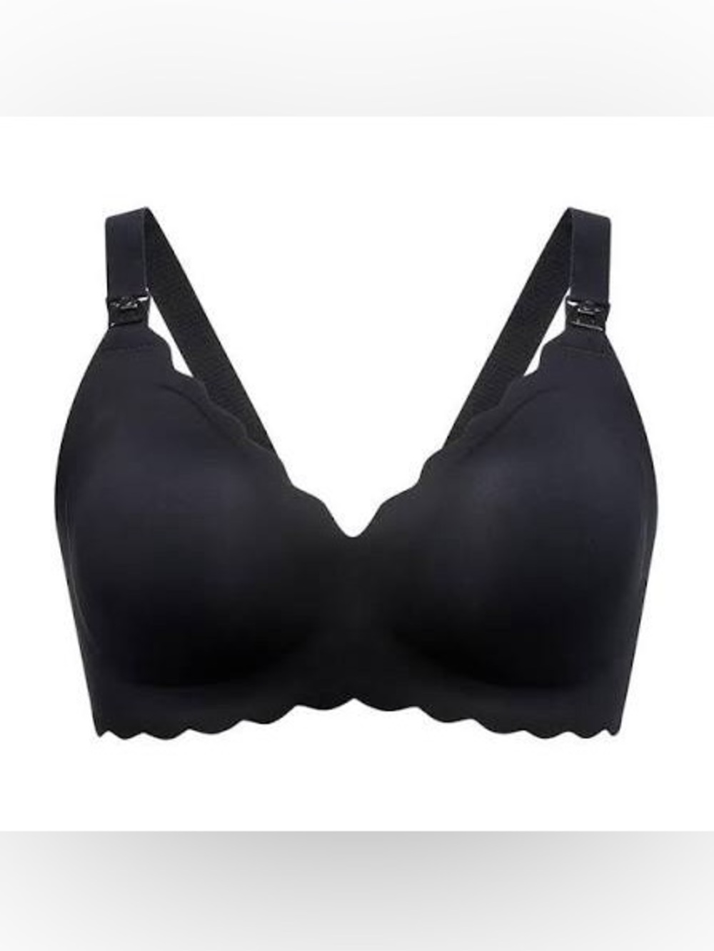 2 x MOMCOZY | Black Nursing Bra | Large & Large Plus